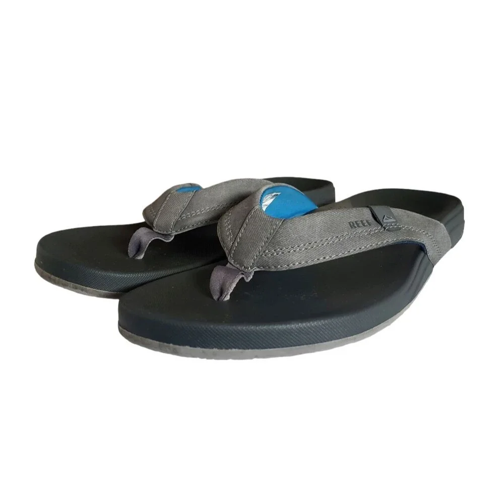 Reef CUSHION SPRING Casual Flip Flop Sandals CI3635 Gray Men's Size 13